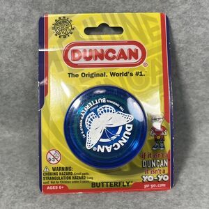 Duncan Butterfly Yo Yo Blue Sealed Package Made In USA Genuine Classic Series #1